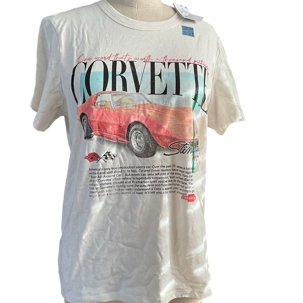 Unisex Chevy Corvette T-shirt size medium, officially licensed New
